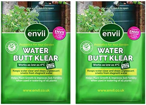 Envii Water Butt Klear - Natural Water Butt Treatment, Cleans & Prevents Green Water & Unpleasant Odours - 40 Tablets