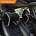 CHELIYOU Car Neck Pillow with Memory Foam Neck Support for Car Seat Headrest (Black)