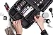 Cosmetic Travel Bag - Make Up Bags for Women - Makeup Travel Organizer - Big Makeup Bag - Large Makeup Case with Adjustable Dividers by Ramaka Solutions (10”L x 3.5”W x 9”H) Black and White