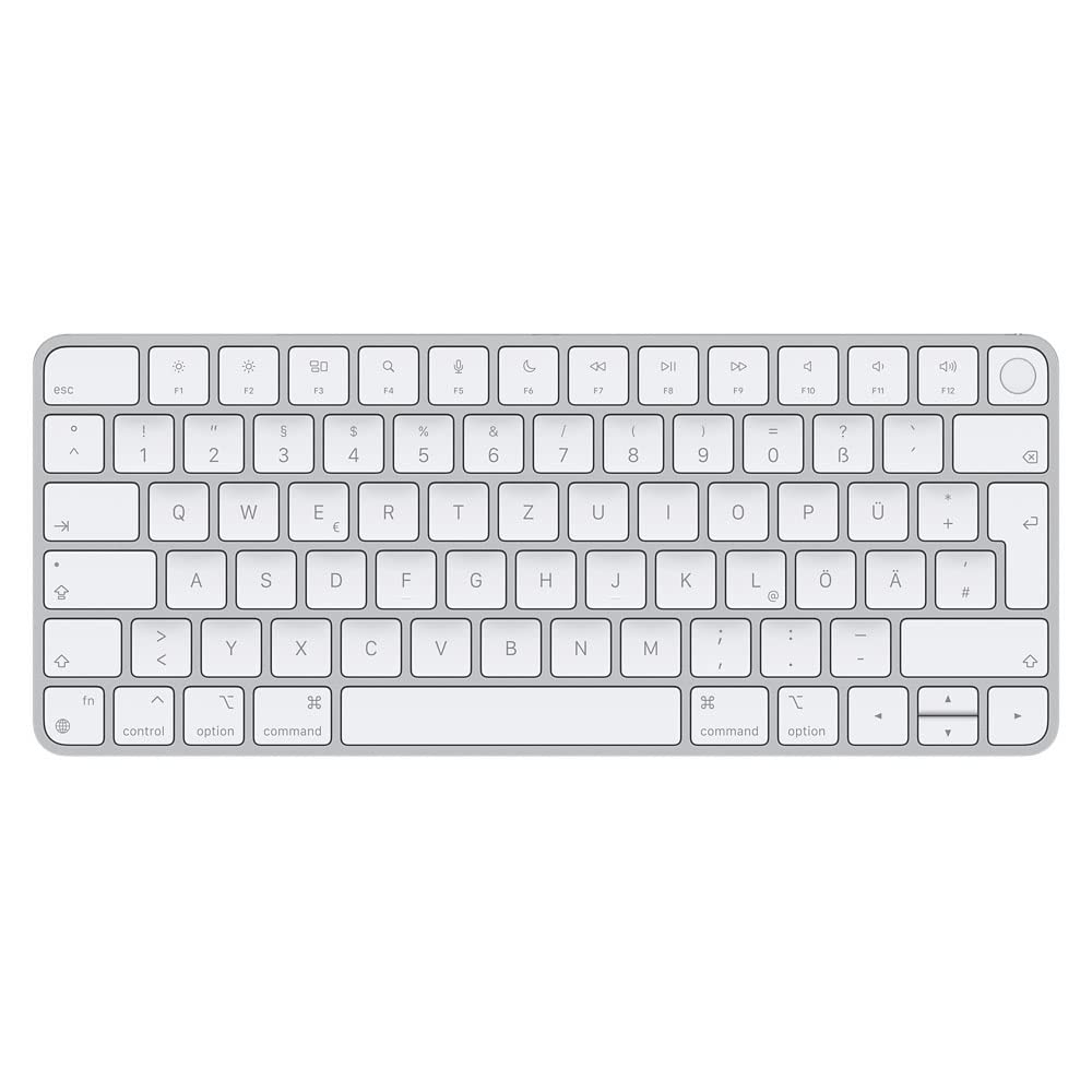 MiNGFi TPU Keyboard Cover for Magic Keyboard with Touch ID Model A2449 A2450 (2021+) EU/ISO Keyboard layout - Transparent