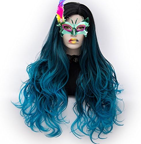 Long Cosplay Wigs Curly Heat Resistant Spiral Costume Wigs Anime Fashion Wavy Daily Party 30" 75cm