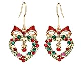 Neoglory Heart Crystal Drop Earrings Rhinestone Platinum Plated Fashion Jewelry Women Gift