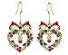 Neoglory Heart Crystal Drop Earrings Rhinestone Platinum Plated Fashion Christmas Gifts