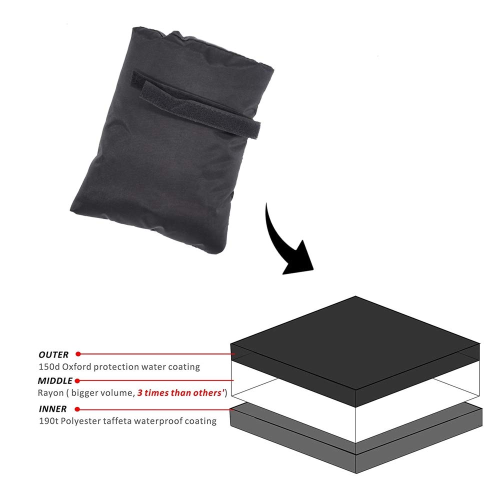 DELSWIN Outdoor Faucet Cover Freeze Protector Faucet Socks for Winter,2 Pack (Black) (Black)