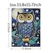 5D Diamond Painting Kits for Adults Full Drill- Diamond Art Kits for Beginners and Students with Adults' Paint-by-Number Kits for Wall Decoration, Gift, Relax (owl)