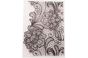 WOOYANGFUN Welcome to Joyful Home 1PC Big Flower Background Embossing Folder for Card Making Floral DIY Plastic Scrapbooking Photo Album Card Paper DIY Craft Decoration Template Mold