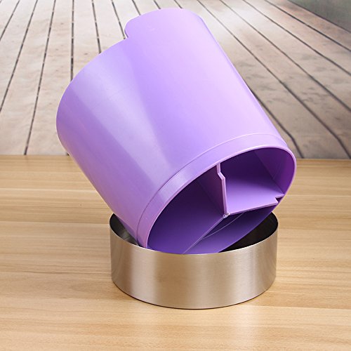 image for MyLifeUNIT Straw Dispenser Holder, 3 Compartments Plastic Straw Dispen