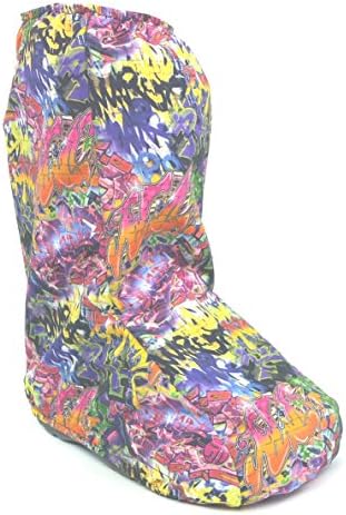 My Recovers Walking Boot Weather Cover for Medical Boot, Graffiti Print, Short Boot, Made in USA, Orthopedic Accessories (Small)