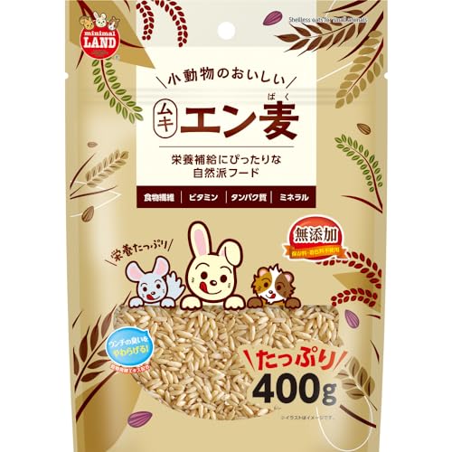 ミニマルランド 小動物のおいしいムキエン麦 400g商品画像