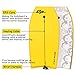 Goplus 41 inch Super Bodyboard Body Board EPS Core, IXPE Deck, HDPE Slick Bottom with Leash, Light Weight Perfect Surfing for Kids and Adults (Yellow)