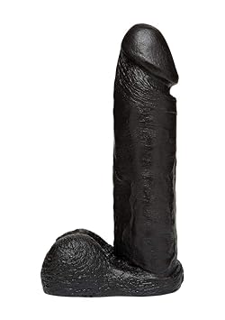 Vac-u-Lock by Doc Johnson black Code Edition - Realistic Cock - 20 cm lang - Durchmesser 48 mm