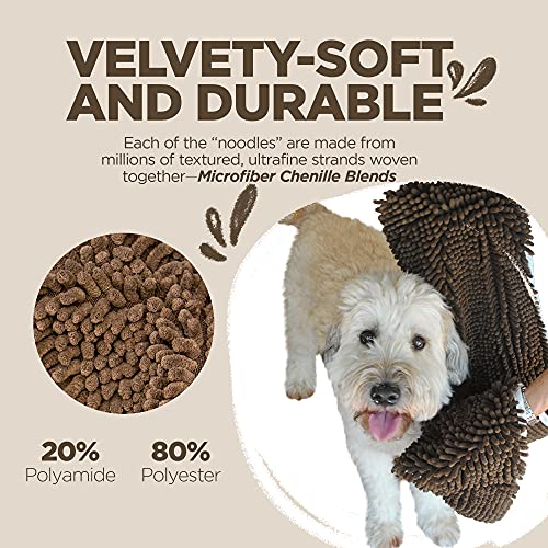 Soggy Doggy Super Shammy Dog Towel, Washable Microfiber Dog Towels for