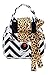 Vivajennz Chevron Wine Purse (Black Chevron and Leopard)