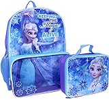 Disney's Frozen Elsa Backpack with Clear Pocket Lunchbox Bag
