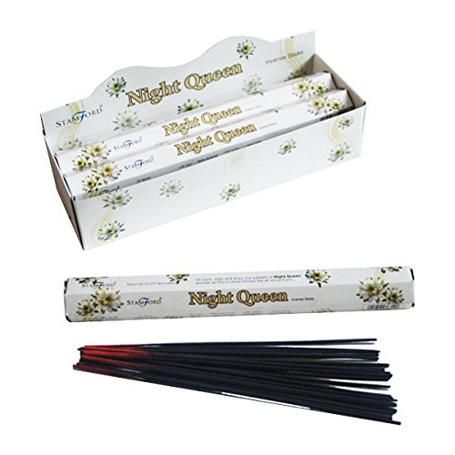 STAMFORD INC. 37312 Night Queen Incense Sticks, 20 Sticks x 6 Packs — image 1