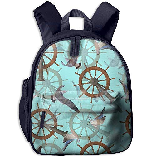 Ikejsne Funny Schoolbag Backpack Steering Wheel Kid and Toddler Student Backpack School Bag Super Bookbag