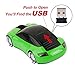 Elsees 2.4GHz 3D Car Shape Wireless Optical Mouse USB Gaming Mouse with Receiver for PC Laptop (Green)