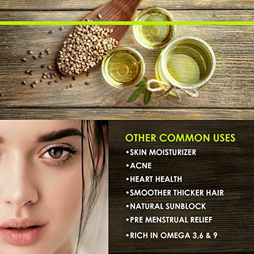 Unflavored Hemp Seed Oil Extract for Pain Relief, Stress, Anxiety, Sleep, Keto 1000mg