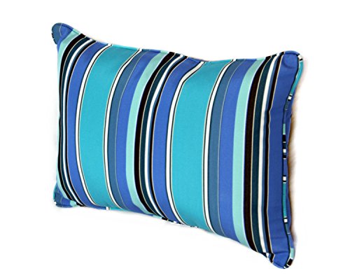 Comfort Classics22W x 14D x 4H Sunbrella Outdoor Lumbar Pillow Inc. Made in USA (Dolce Oasis)