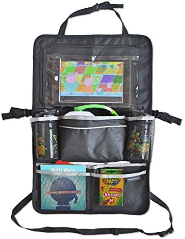 SimplyOrganized Universal Backseat Car Organizer with Tablet Holder and Seat Back Protector