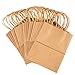 Juvale Kraft Gift Bags with Handles for Party Favors, Shopping, Retail (Medium, 24 Pack) - Brown Paper Bag With Handles Bulk