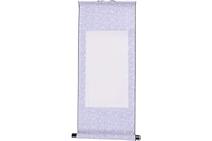 HBASYP Chinese Xuan Paper Art Wall Scrolls for Sumie and Calligraphy - 1 Pcs Silver Gray