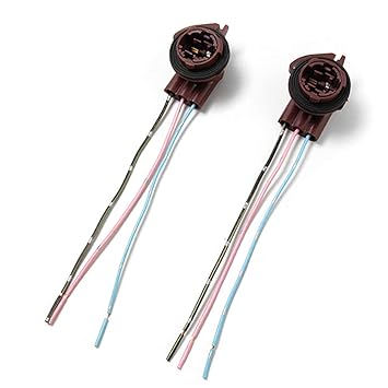 2Pcs 3157 4157 Socket Car Bulb Holder Adapter wire for Turn Signal Light