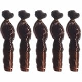 5pcs/lot 5.90''x39.37''Heat Resistant Big Curly Synthetic Hair Weft Deep Wavy Hair Extensions for DIY BJD/SD/Bly The/American Doll Wigs