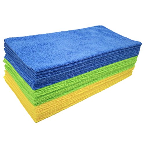 Polyte Microfiber Cleaning Cloth Ultrasonic Cut Edgeless, 14 x 14 in