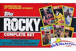 WOWZZER 2016 Topps Rocky MASSIVE Complete Factory Sealed 330 Card Set! Celebrates 40th Anniversary & Features Cards from all 6 Films! Look for Rare Sylvester Stallone Autograph Cards worth around $600!