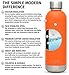 Simple Modern Autumn Bolt Water Bottle - Vacuum Insulated Narrow Mouth 18/8 Stainless Steel Thermos Travel Mug - Double Walled Flask with Insulated Lid - Powder Coated Hydro Canteen -