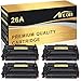 Arcon 4 Packs Compatible for HP 26A CF226A 26X M426FDW M402n M402dn for HP Laserjet Pro MFP M426fdw M402n M402dn M402dw M426fdn 426fdw M402 M426 M426dw M402d CF226X Black Toner Cartridge Printer Ink