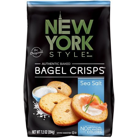 New York Style Bagel Crisps Sea Salt 7.2 OZ