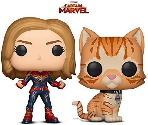 Warp Gadgets Bundle - Funko Pop! Marvel: Captain Marvel and Goose The Cat (2 Items)
