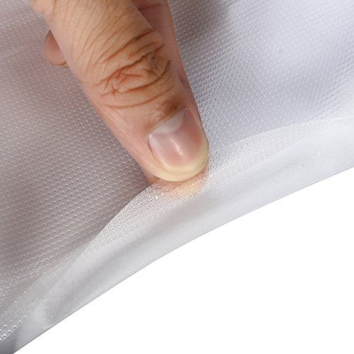 Vacuum Sealer Rolls Bags, EIVOTOR 3 Mix Size 5.9’’/7.9’’/9.8’’/X 16.5’ Embossed Commercial Grade Food Saver Bags, Storage Packaging, Sous Vide Cooking, BPA Free FDA Approval Transparent Varisized