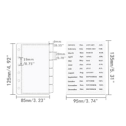 2 Sets A7 Cash Envelopes with 2pc Tab