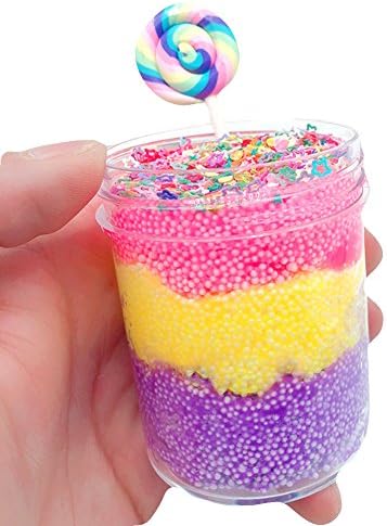Solvang Cute DIY Jelly Cube Slime Stress Relief Toy Scented Sludge Toy for Kids and Adults (A-002)