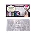 PUEEN Nail Art Stamping Plate - Fancy Lover 01-125x65mm Unique Nailart Polish Stamping Manicure Image Plates Accessories Kit-BH000555