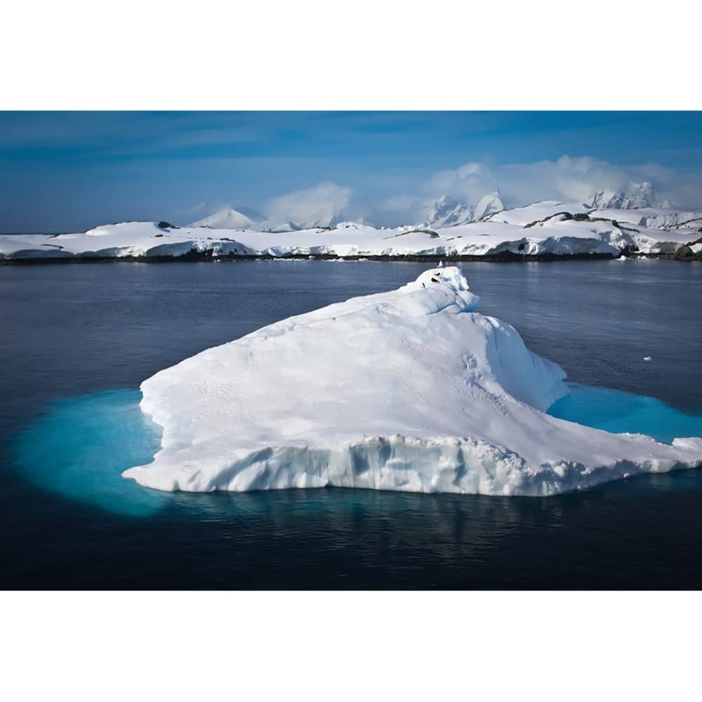 Aoihrraan 2,2x1,5m Ice Age Backdrop White Polar Glacier Arctic Frozen Ocean Prehistoric Floe Iceberg Photography Background Adventure Tour Theme Kids Boys Adult Artistic Portrait Photo Studio Props