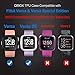 QIBOX [3 Pack] Galaxy Watch 5/Galaxy Watch 4 40mm Screen Protector with Tempered Glass, Hard PC Bumper Protective Case Face Cover Accessories Compatible with Samsung Galaxy Watch5 / Watch4