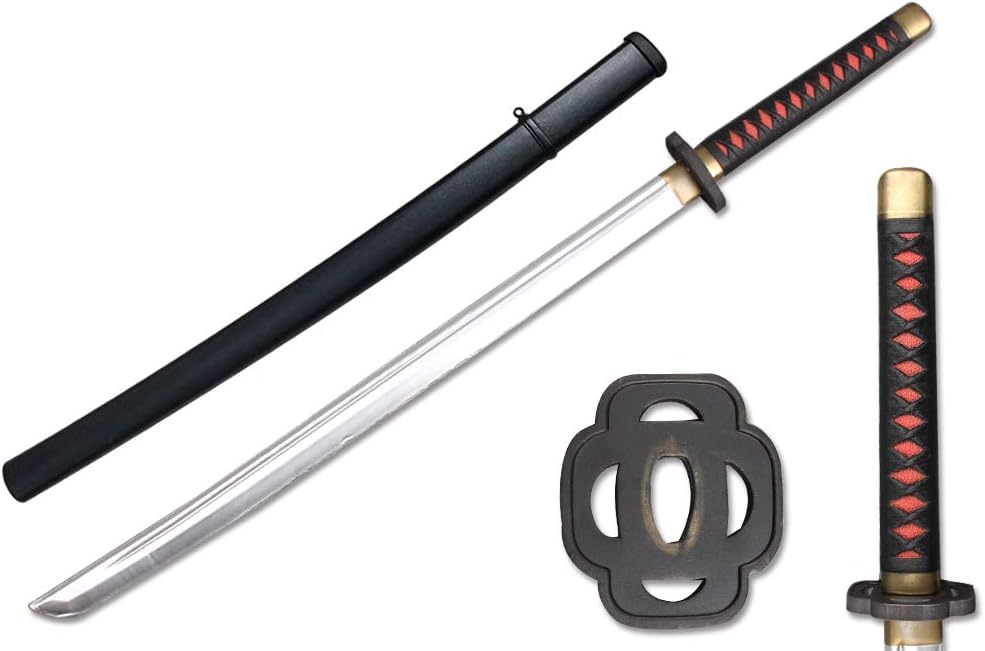 SparkFoam 39" Foam Samurai Sword (1) + Plastic Scabbard Bundle (1)