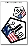 Small Remember 911 REFLECTIVE Decals