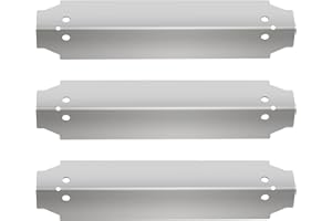 Kalomo Stainless Steel Grill Heat Plate Shield Burner Cover Heat Tent Flame Tamer, BBQ Gas Grill Replacement Parts for Dyna-Glo 3 Burner Open Cart Propane DGC310CNP-D, DGC310BNP-D, 13 7/10 × 3 1/5”