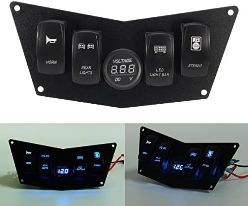 HTAIYN 4 Rocker Switch Dash Panel For Polaris Ranger RZR 800S 900XP XP900 570 ATV UTV Motorcycle accessories tool