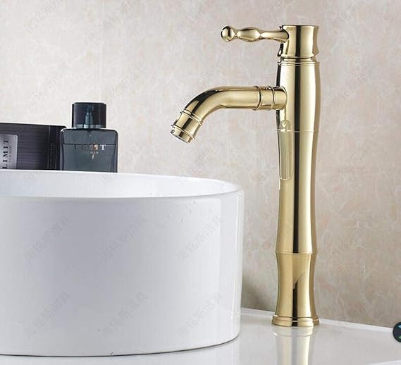 SHATONG Grifo para Lavabo, Lavabo Grifo Alto de un Solo Orificio Grifo