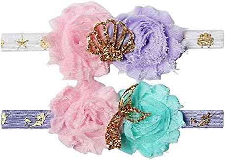 YanJie Baby Girl Hairbands - 2 Pack Hair Accessories for Birthday Gift