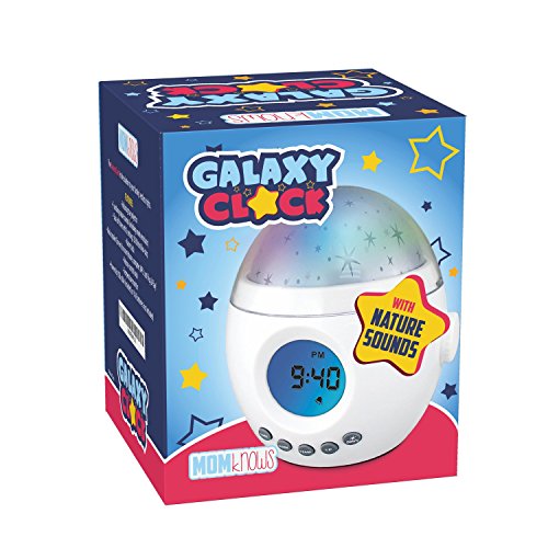 Galaxy Clock by MomKnows. Soothing Star Projector Sound Machine