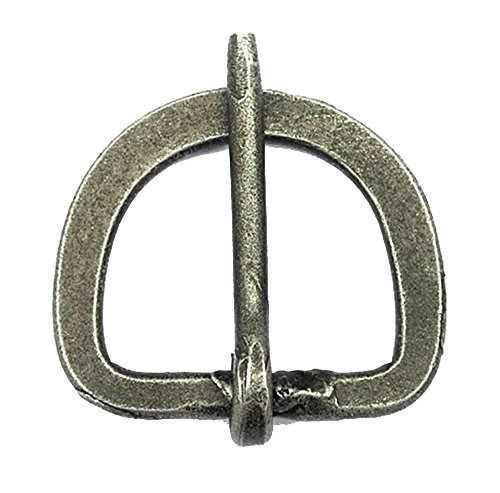 Antiqued Steel D-Ring Buckle - Small