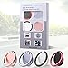Phone Ring Holder Magnetic Stand Kickstand for Cell Phone, Grip Finger Ring Loop Holder Stent Universal for Smartphone Attachable to Magnetics Car Mount 360° Rotation 180° Flip [4pcs + 2 Car Hooks]