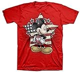 Disney Mickey Mouse Stars & Stripes Unisex Adult Fashion Top T Shirt